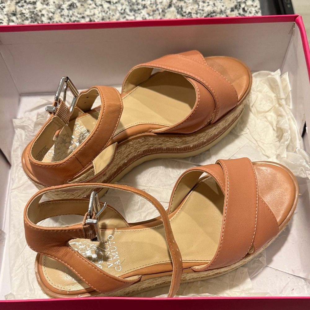Vince Camuto Tan Espadrille Sandals